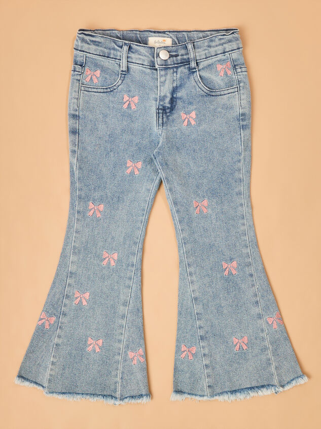 Edie Bow Flare Jeans Detail 2 - AS Kids