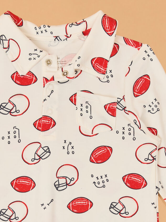 Touchdown Time Romper Detail 2 - AS Kids