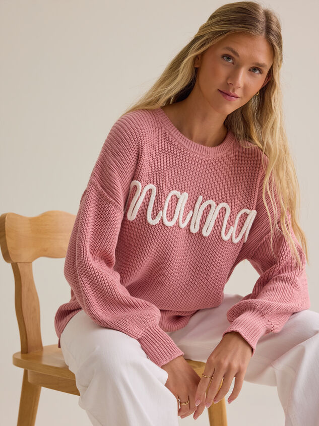 Maeve Mama Topstitch Sweater Detail 4 - AS Kids