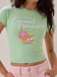Coconut Paradise Baby Tee Detail 3 - AS Kids