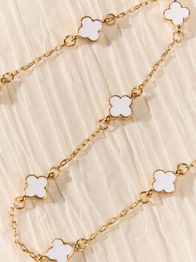 18K Gold Dainty Clover Choker Detail 3 - ALTAR'D STATE KIDS
