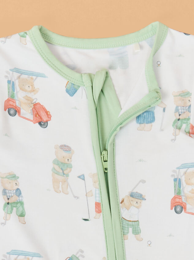 Tee Time Teddys Polo Shortie Romper Detail 2 - ALTAR'D STATE KIDS