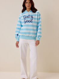 God Is Good Stripe Hoodie - AS Kids