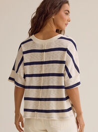 Dylan Striped V-Neck Top Detail 5 - AS Kids
