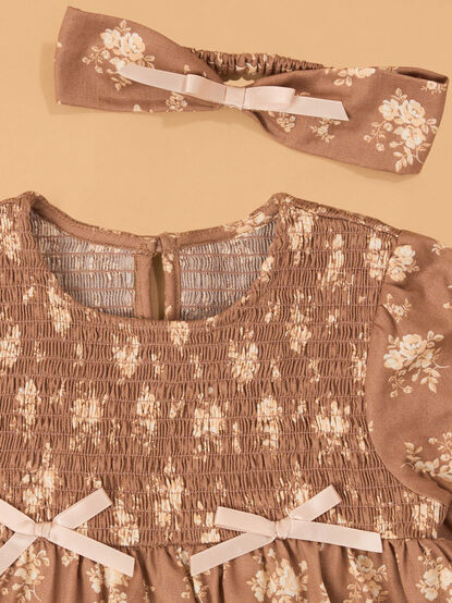 Elise Floral Puff Sleeve Dress - AS Kids