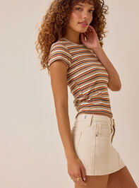 Marleigh Stripe Tee Detail 4 - AS Kids