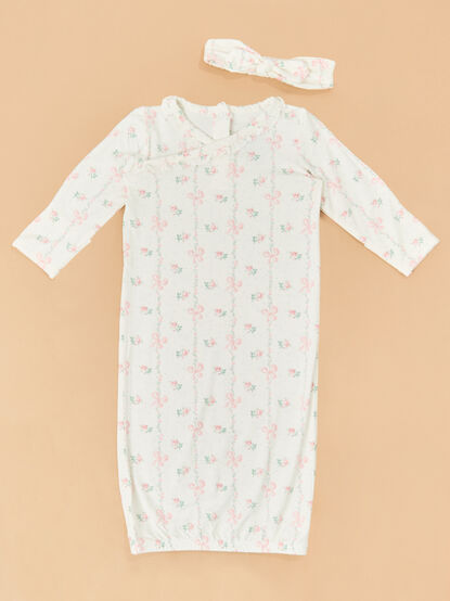 Buds & Bows Gown And Headband - ALTAR'D STATE KIDS