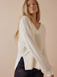 Eloise Oversized Pointelle Tunic Sweater - AS Kids