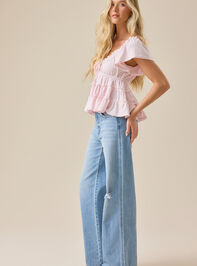 Jilliann Tiered Babydoll Top Detail 5 - ALTAR'D STATE KIDS