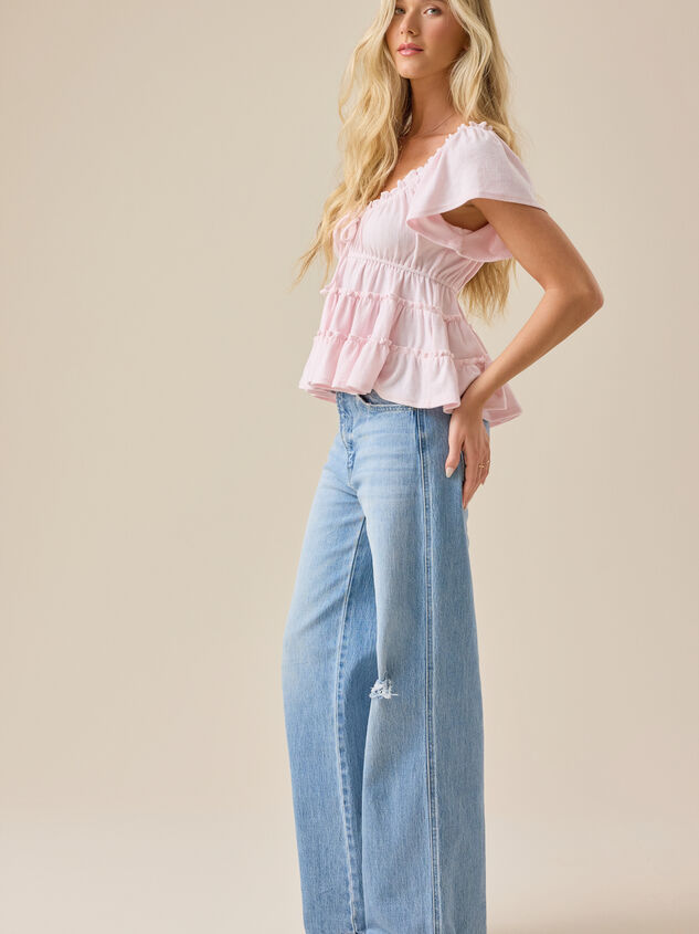 Jilliann Tiered Babydoll Top Detail 5 - ALTAR'D STATE KIDS