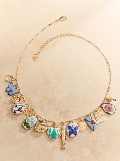 Ceramic Painted Charm Necklace - ALTAR'D STATE KIDS