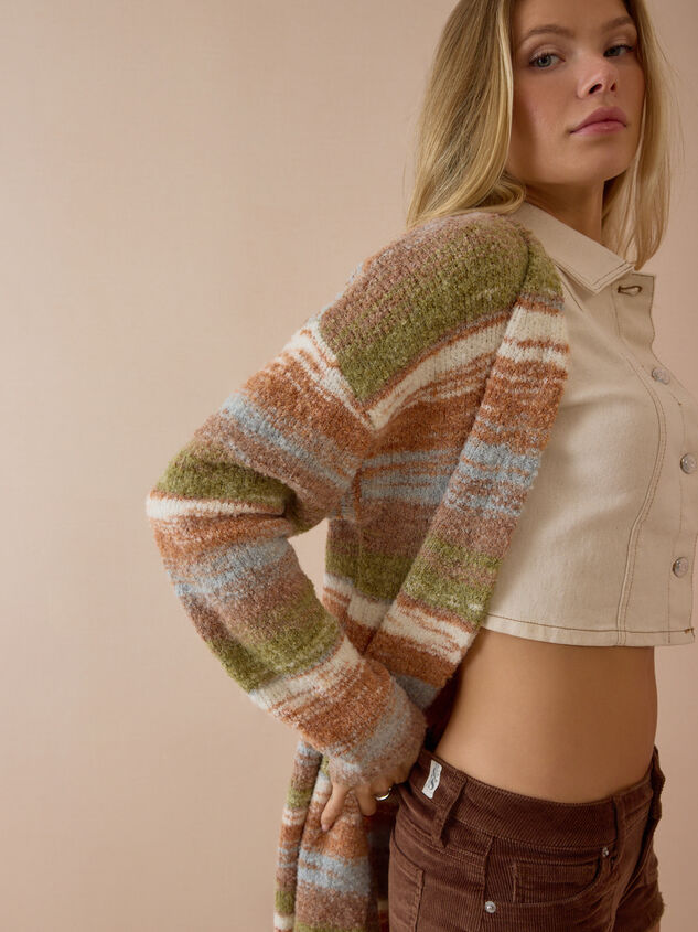 Wrenlee Spacedye Sweater Duster Detail 3 - AS Kids