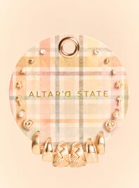 Plaid Mixed Earring Set - AS Kids
