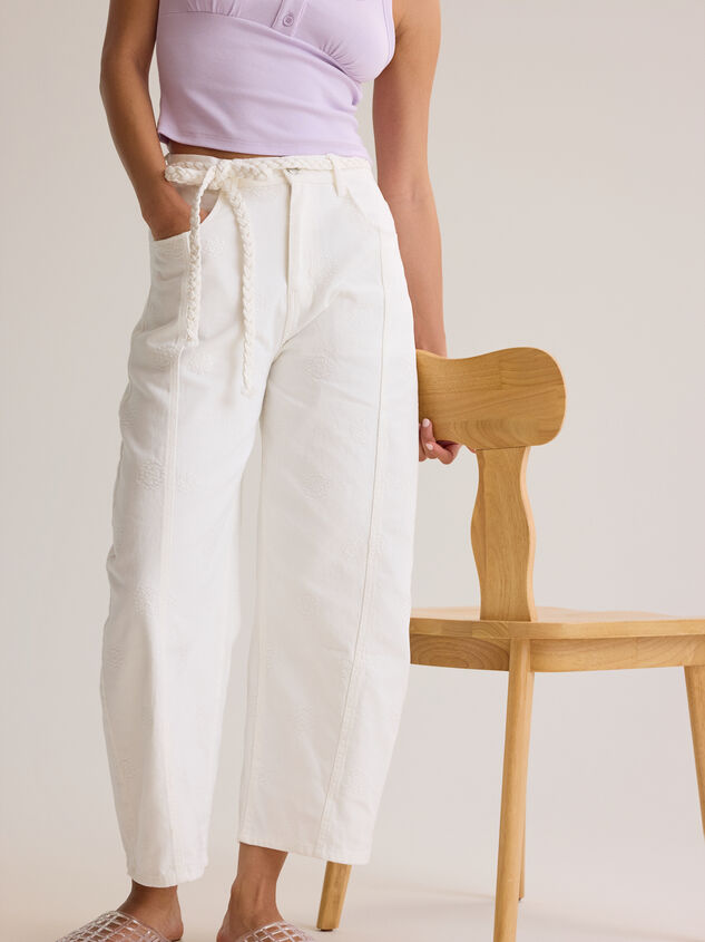 Raeleigh Tie Eyelet Pants Detail 2 - AS Kids
