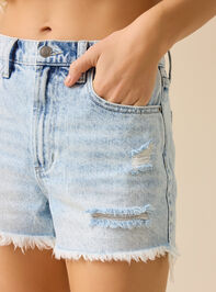 Galea High Rise Denim Shorts Detail 3 - ALTAR'D STATE KIDS
