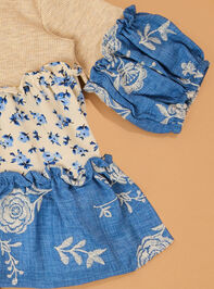 Maya Long Sleeve 3-Piece Baby Set Detail 3 - AS Kids