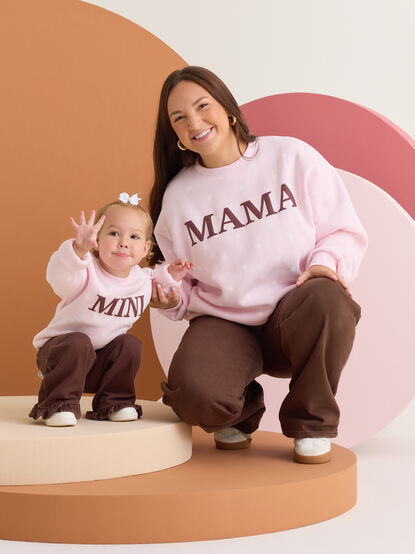 Penelope Polka Dot Mama Sweatshirt - AS Kids