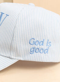 Blue Striped Pray Hat Detail 3 - ALTAR'D STATE KIDS