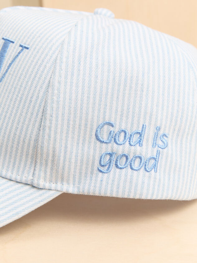 Blue Striped Pray Hat Detail 3 - ALTAR'D STATE KIDS