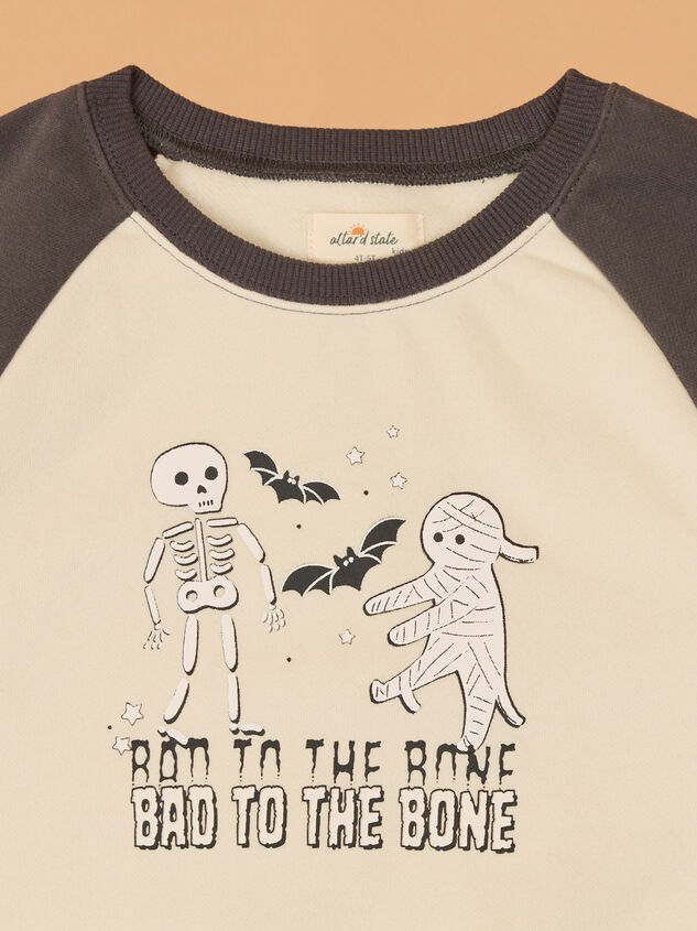Bad To The Bone Pullover Detail 3 - AS Kids