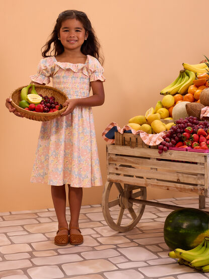 Ember Floral Ruffle Sleeve Toddler Dress - AS Kids