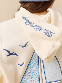 Maine Sailboat Hoodie Detail 7 - ALTAR'D STATE KIDS