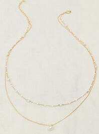 18K Gold Layered Gold and Pearl Necklace - ALTAR'D STATE KIDS