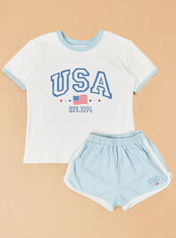 USA Top and Short Set - AS Kids