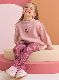 Teddy Love Mockneck Sweatshirt Detail 3 - AS Kids