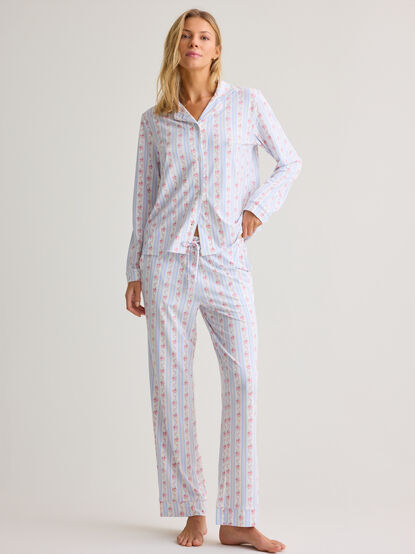 Anna Floral Striped Mama PJ Set - AS Kids