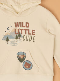 Wild Dude Graphic Hoodie Detail 4 - AS Kids