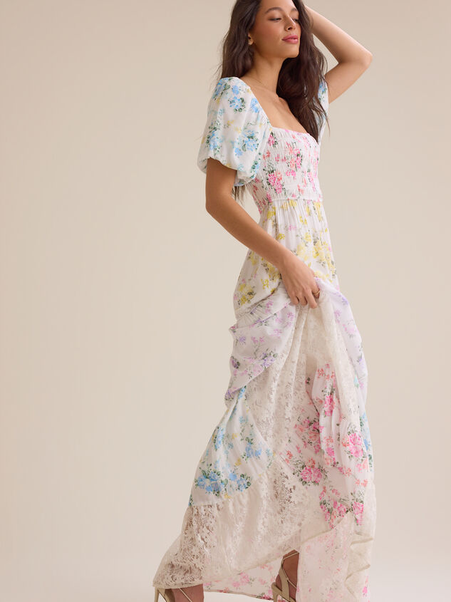 Harlie Floral Maxi Dress Detail 5 - AS Kids
