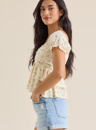 Mae Ditsy Floral Babydoll Top Detail 2 - ALTAR'D STATE KIDS