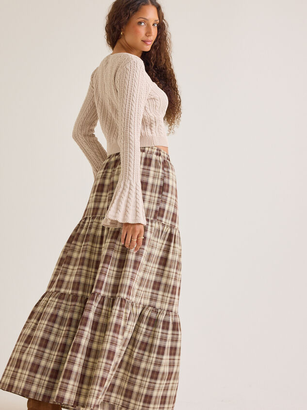 Dorthea Plaid Maxi Skirt Detail 5 - AS Kids