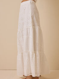 Nalia Eyelet Tiered Midi Skirt Detail 5 - ALTAR'D STATE KIDS