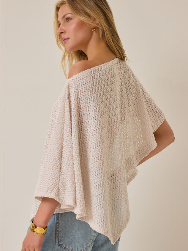 Larken Knit Poncho Detail 6 - AS Kids