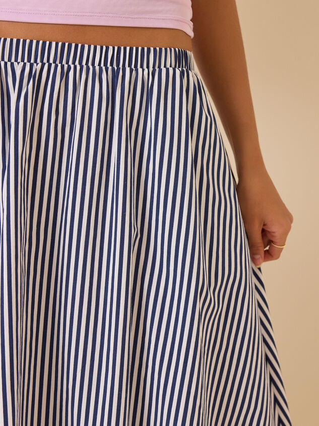 Sloane Stripe Midi Skirt Detail 2 - ALTAR'D STATE KIDS