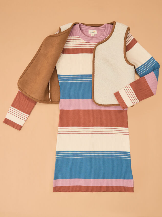 Susannah Striped Dress and Vest Set Detail 2 - AS Kids