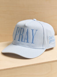 Striped Pray Trucker Hat - AS Kids