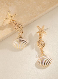 Seashell Drop Earrings Detail 2 - ALTAR'D STATE KIDS