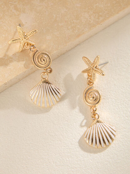 Seashell Drop Earrings - ALTAR'D STATE KIDS