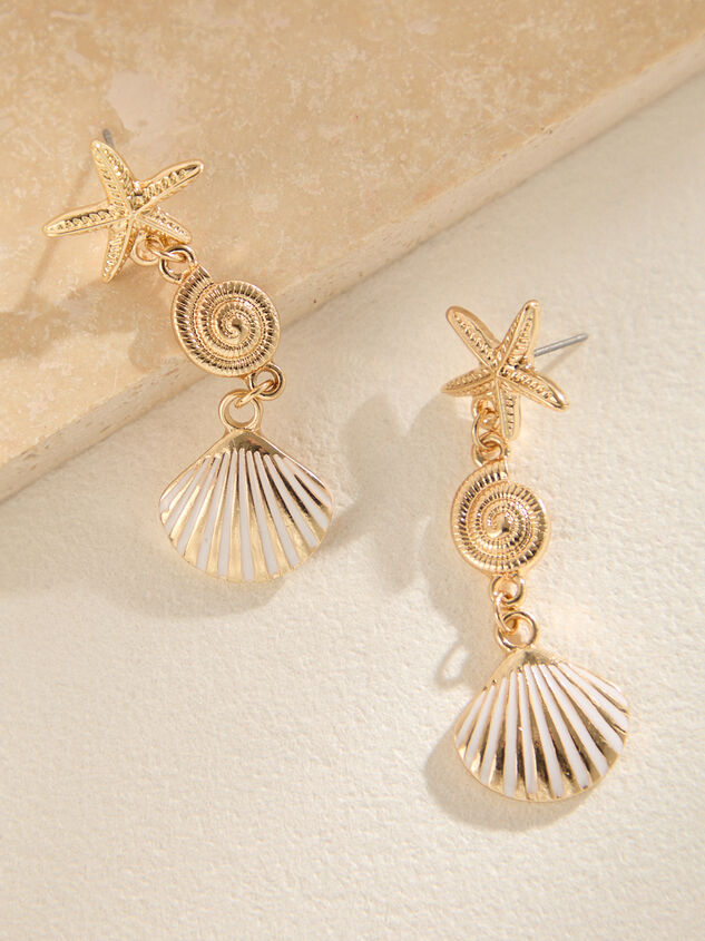 Seashell Drop Earrings Detail 2 - ALTAR'D STATE KIDS