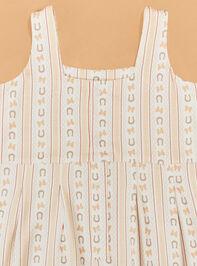 Horseshoe Bow Stripe Jumpsuit Detail 4 - AS Kids