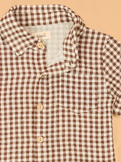 Graham Gingham Baby Button-Up - AS Kids