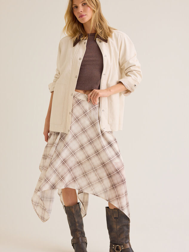 Jacee Canvas Button Down Barn Jacket Detail 2 - AS Kids