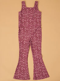 Katie Floral Flare Jumpsuit Detail 6 - AS Kids