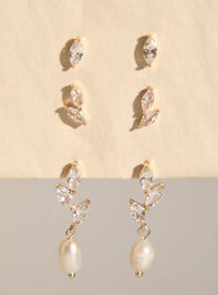 18K Gold Dipped Pearl Leaf Dangle Pack - ALTAR'D STATE KIDS