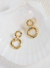 18K Gold Aurelia Drop Earrings Detail 2 - AS Kids