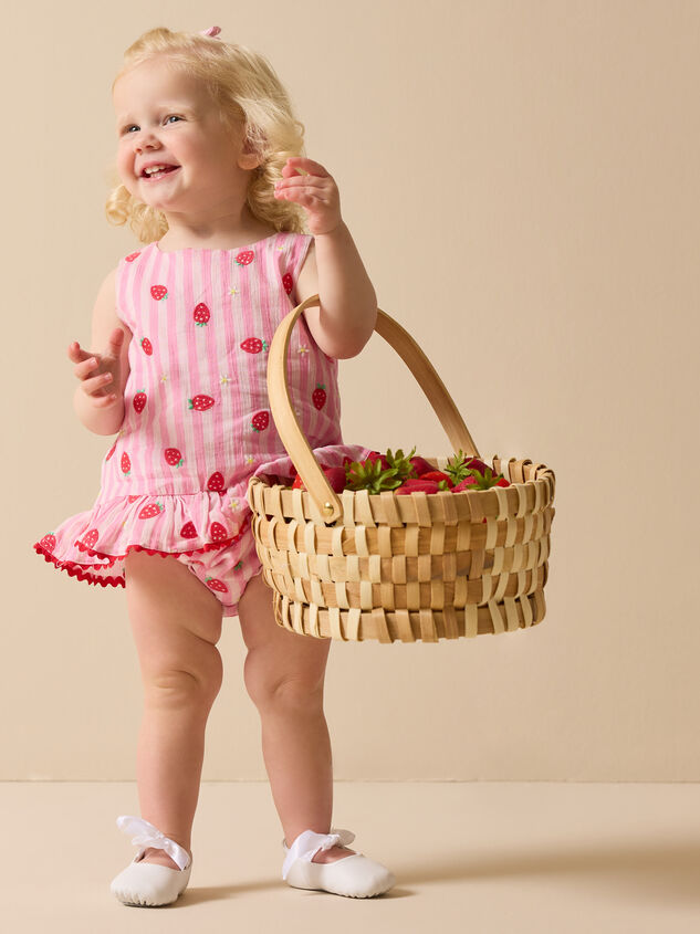 Strawberry Stripe Top with Hat Detail 2 - ALTAR'D STATE KIDS