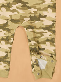 Hunter Camo Quarter-Zip Romper Detail 2 - AS Kids